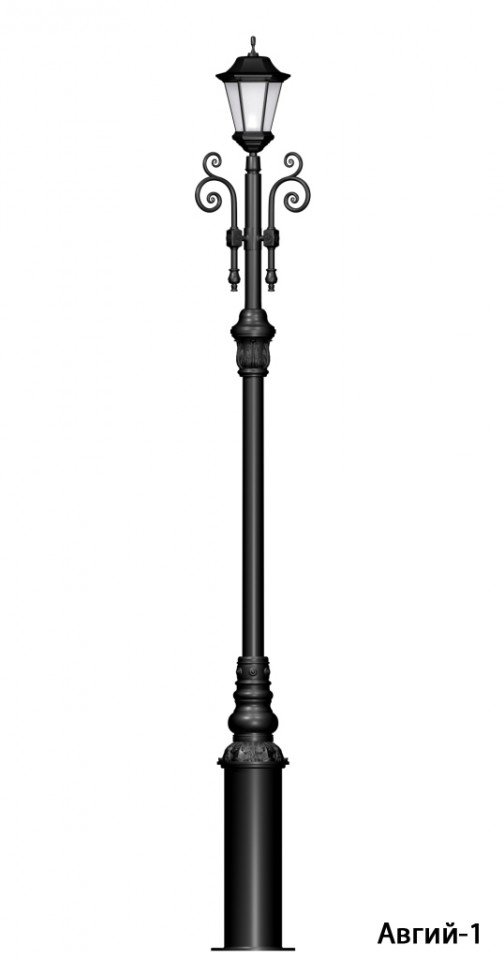 Чугунный фонарь-опора Авгий (высота 3 метра)